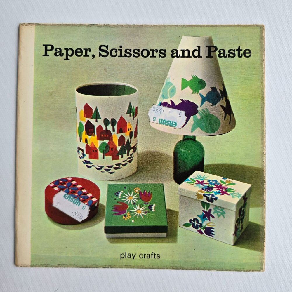 Paper Scissors And Paste 1967 Play Crafts Book By Herder KG